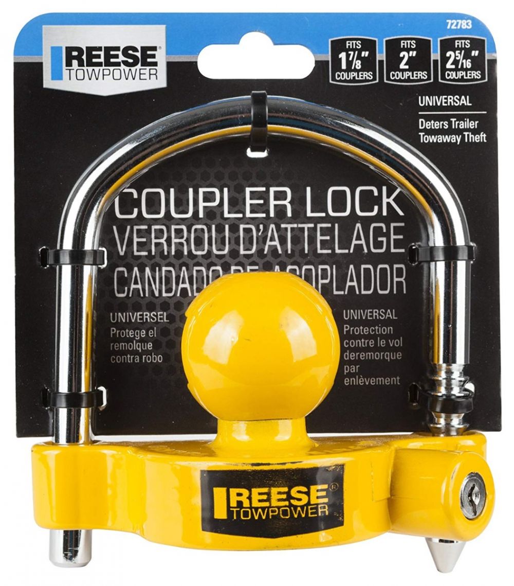 2 2-5/16 Couplers REESE TOWPOWER 72783 Die-Cast Steel Universal Coupler Lock for 1-7/8 