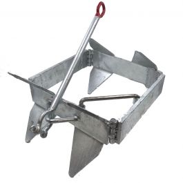 Seachoice Hot-Dipped Galvanized Steel Fold-and-Hold Anchor with Storage Bag Renewed 